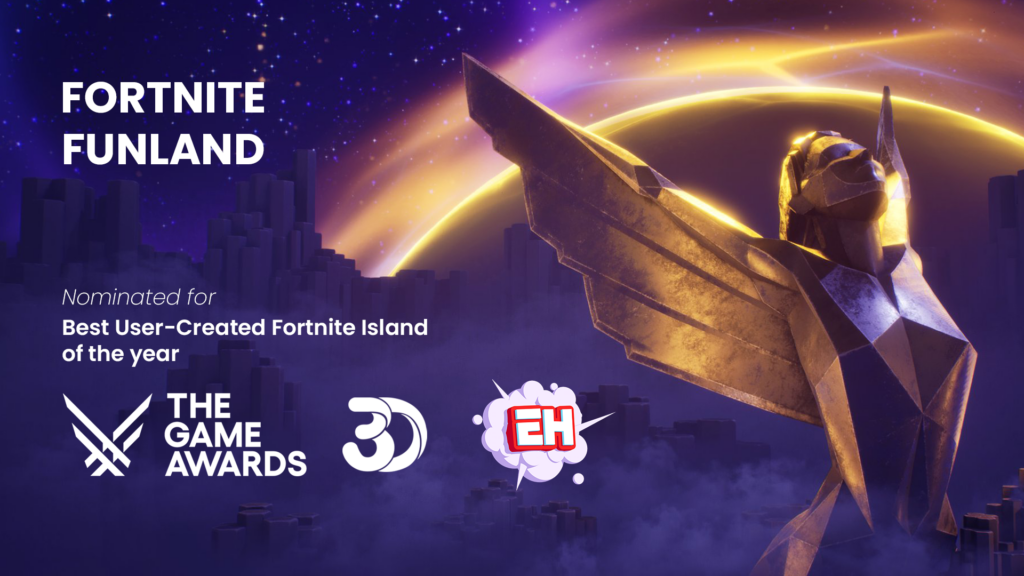 Fortnite Funland nominated for Best User-Created Fortnite Island of the year!